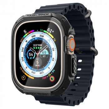 Spigen Tough Armor Hülle für Apple Watch Ultra 49 mm, Schwarz