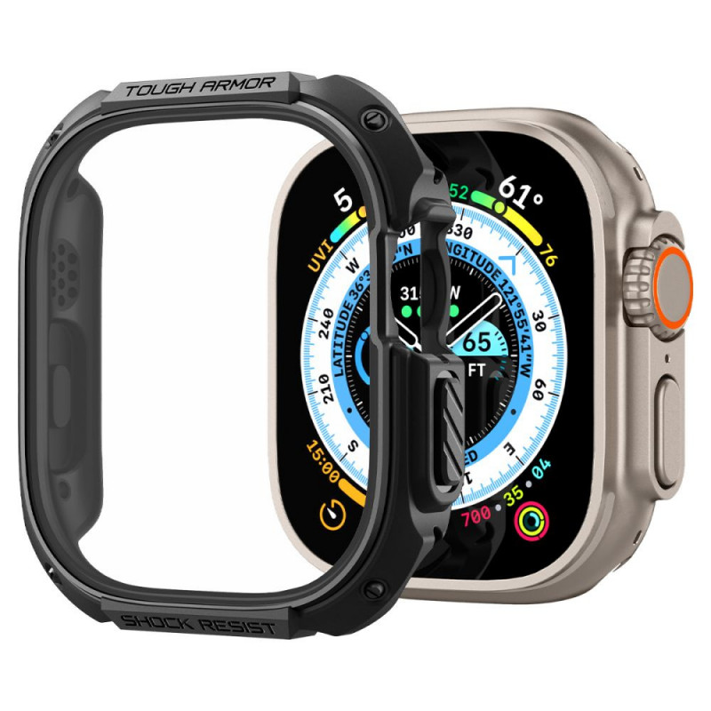 Spigen Tough Armor Hülle für Apple Watch Ultra 49 mm, Schwarz