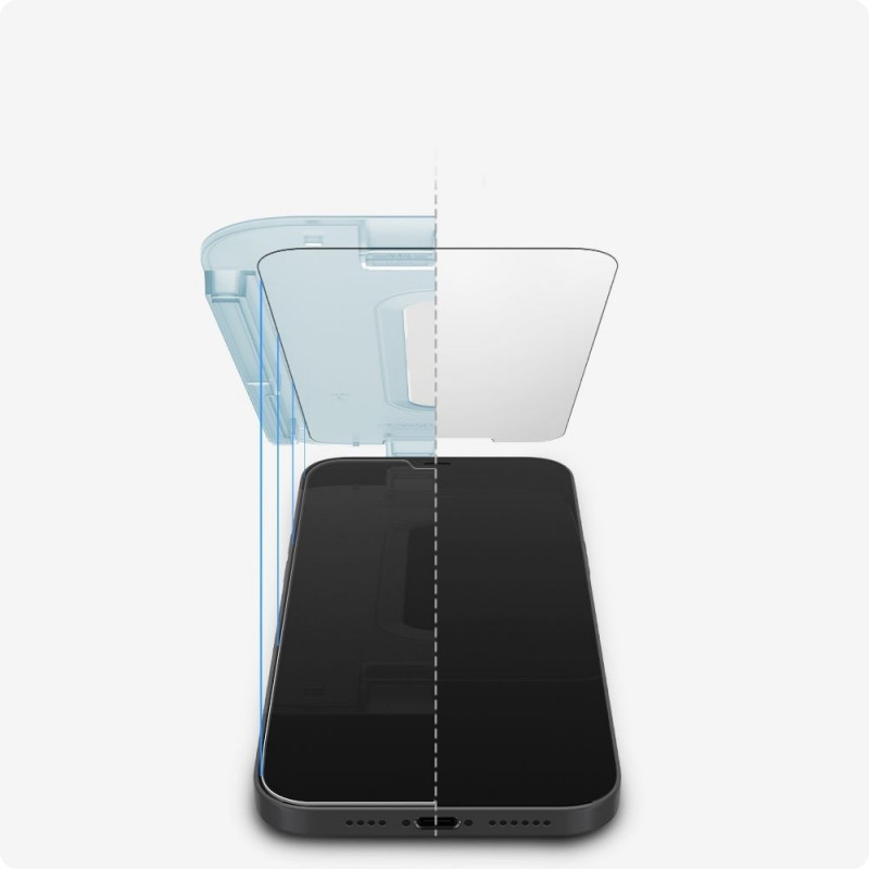 Spigen GLAS.tR EZ Fit gehärtetes Glas für Apple iPhone 12 / 12 Pro (2 Stk.)