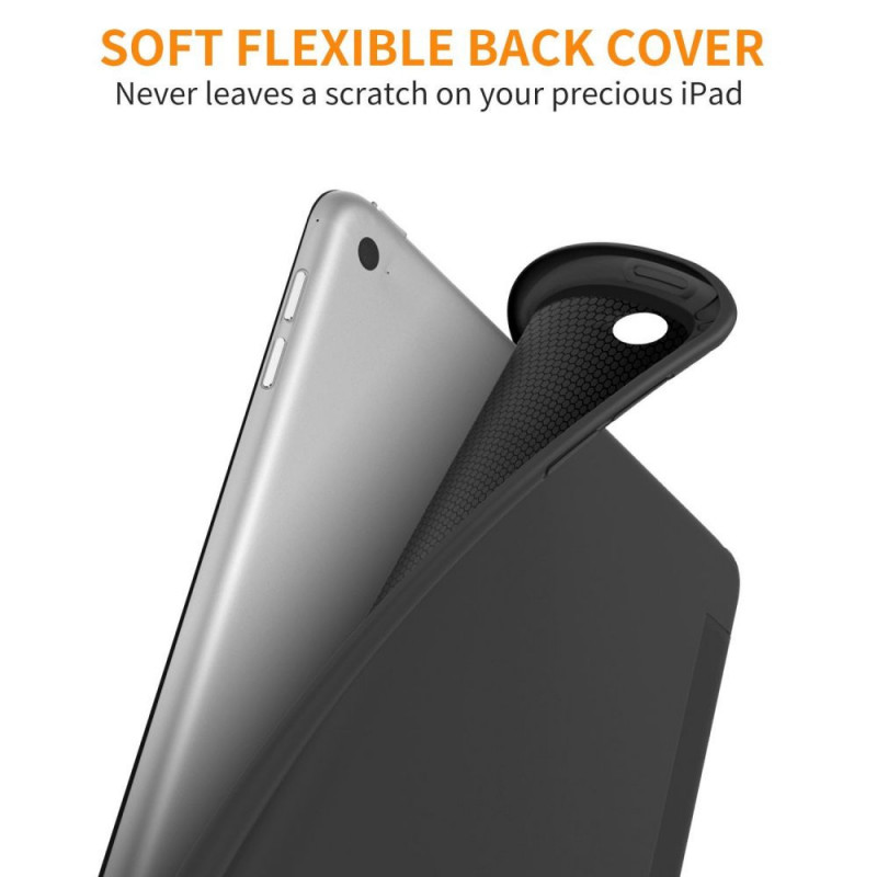 Tech-Protect Smartcase THP770BLK Hülle für Apple iPad 9.7 (2017/2018, 5./6. Gen.), schwarz
