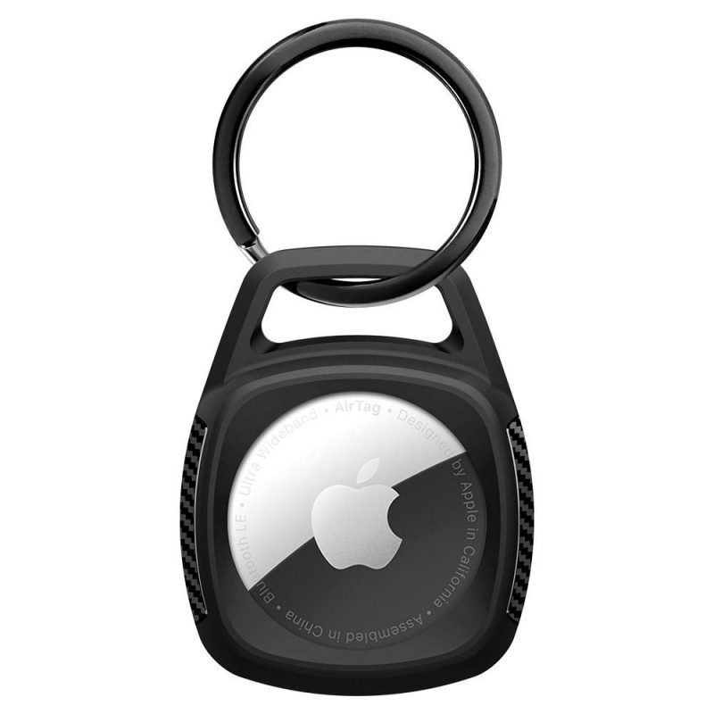 Spigen Rugged Armor Hülle für Apple AirTag, Mattschwarz