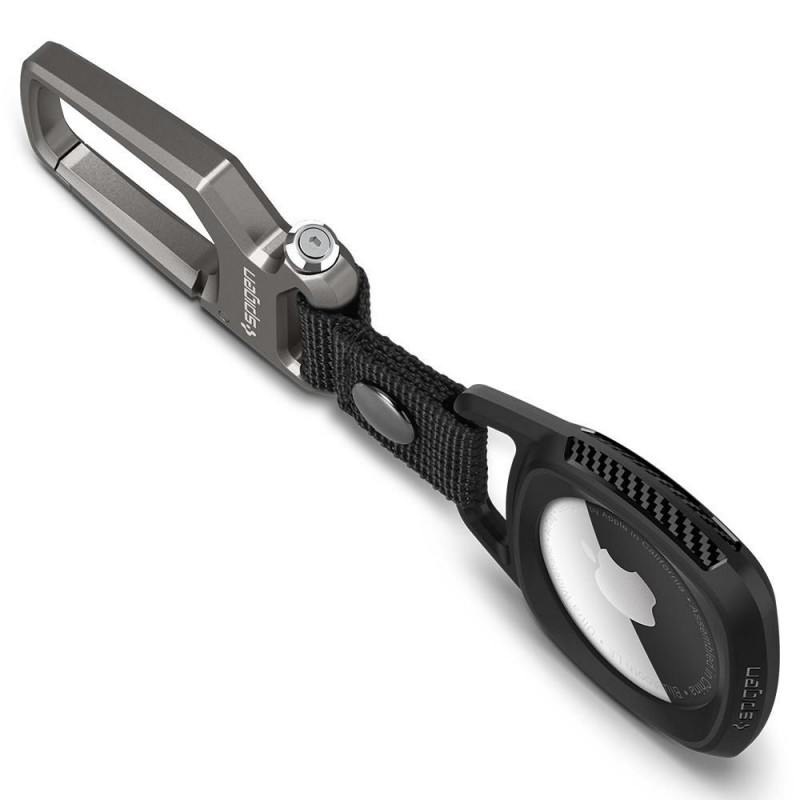Spigen Rugged Armor Hülle für Apple AirTag, Mattschwarz