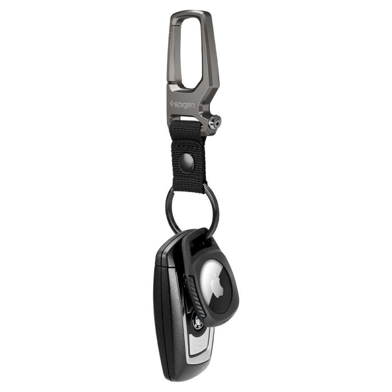 Spigen Rugged Armor Hülle für Apple AirTag, Mattschwarz