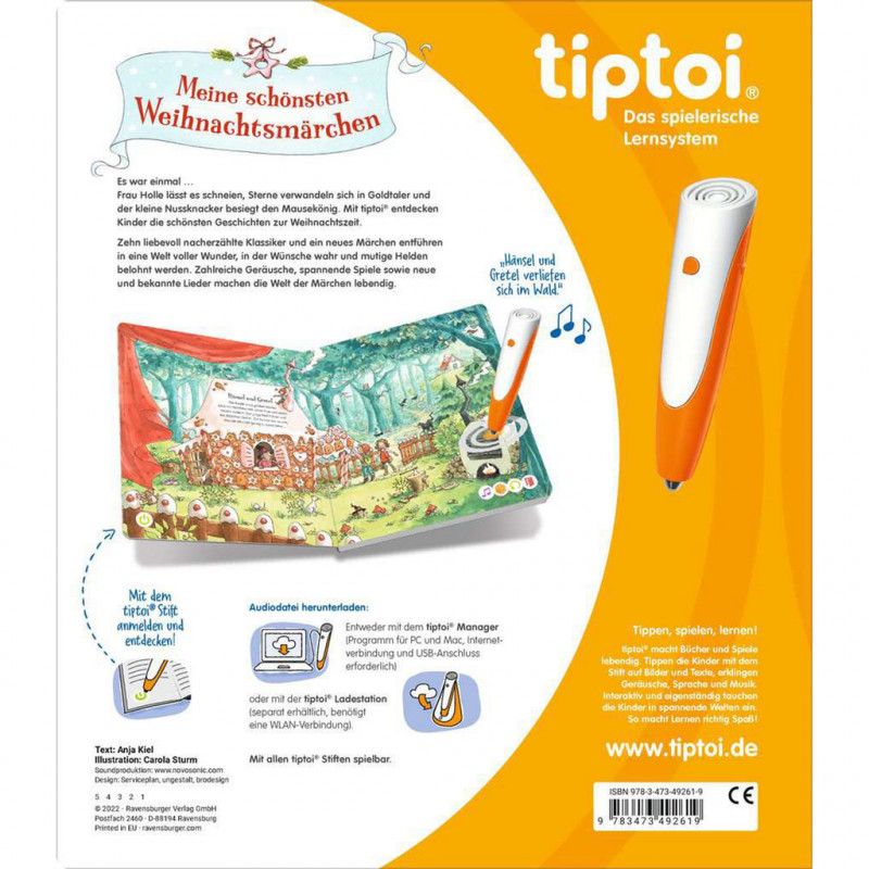 Ravensburger tiptoi Meine schönsten Weihnachtsmärchen, deutsche Ausgabe