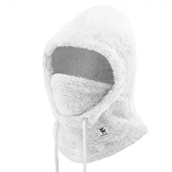 Qunature Arctic Velvet Skibalaclava, Größe M, weiß