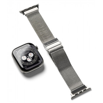 Ringke Metal One Mesh RGK12091 Apple Watch Armband, 44/45/46/49 mm, silber