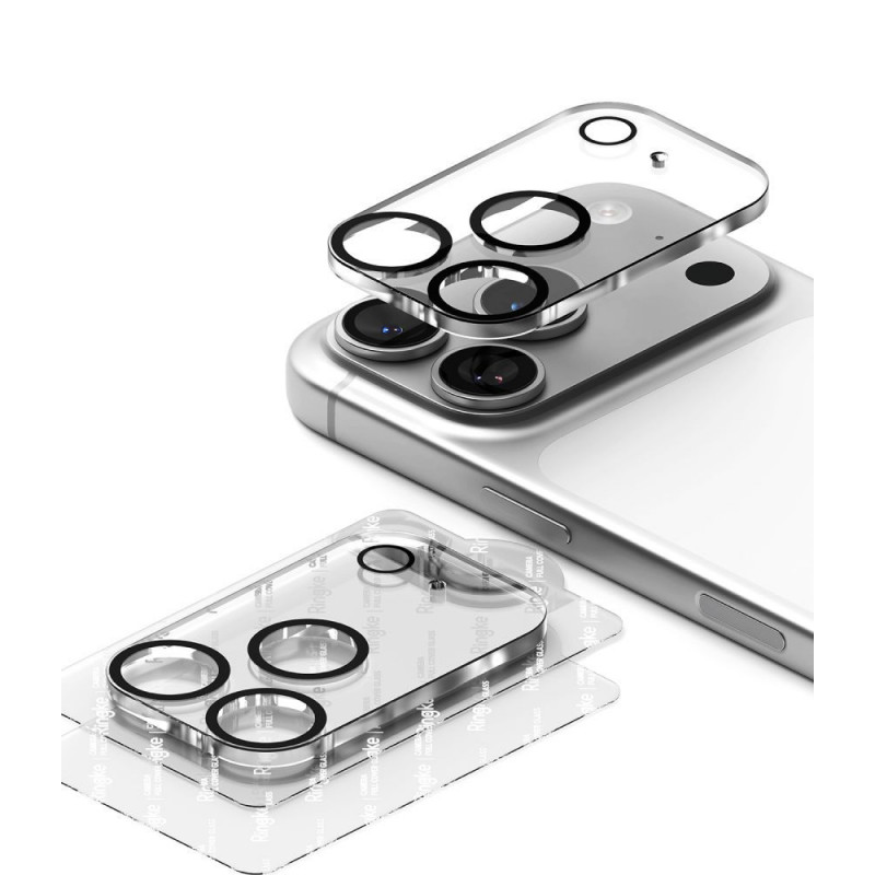 Ringke Camera Full Cover Apple iPhone 18 Pro Objektivschutz für Kamera, 9H gehärtetes Glas, schwarz (2 Stk.)