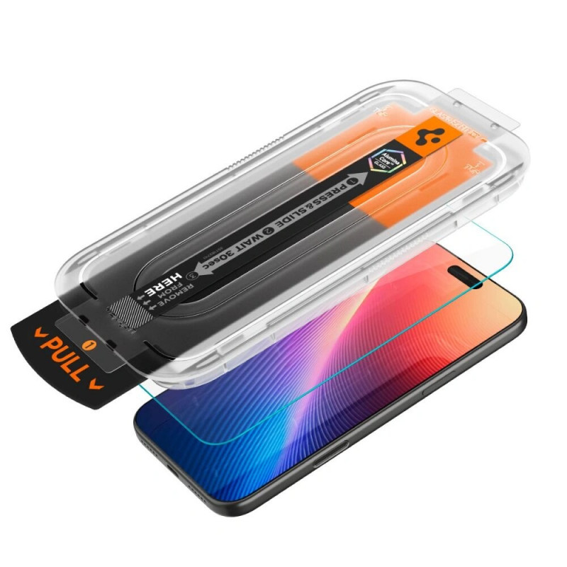 Spigen Glas.tR EZ Fit HD AGL10097 Displayschutzfolie für Apple iPhone 17 Pro, transparent