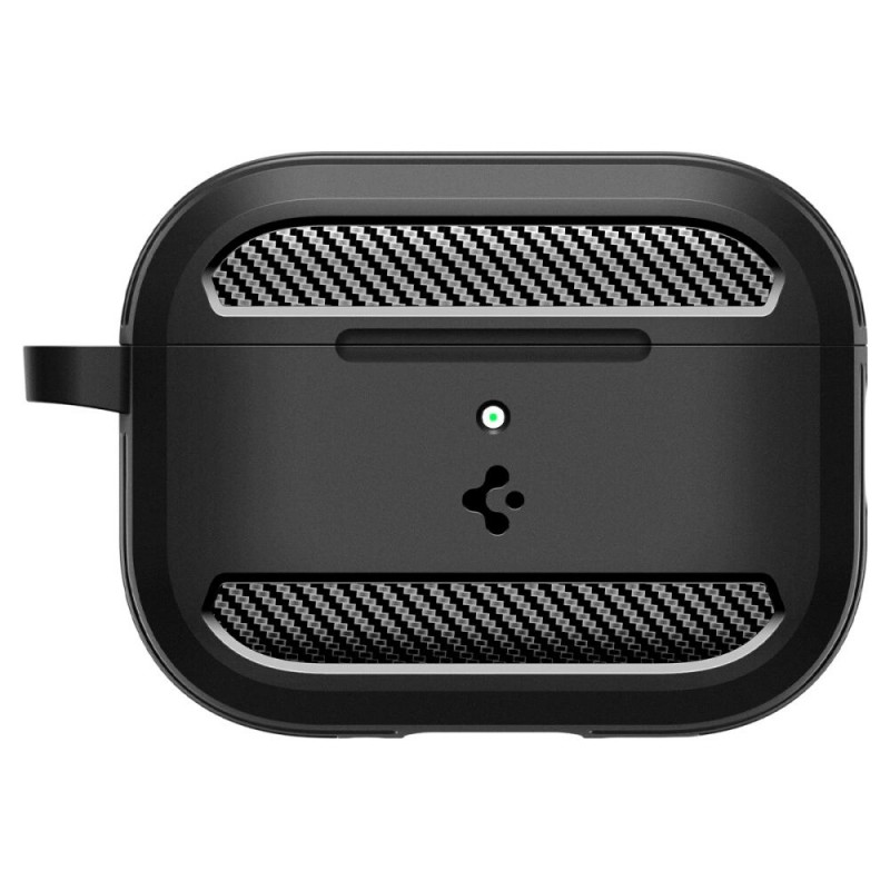 Spigen Rugged Armor ACS09822 Hülle für Apple AirPods Pro 3, Mattschwarz