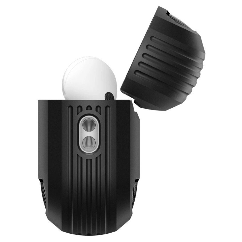 Spigen Rugged Armor ACS09822 Hülle für Apple AirPods Pro 3, Mattschwarz