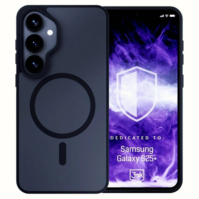3MK Smoke MagCase Hülle für Samsung Galaxy S25+, Schwarz