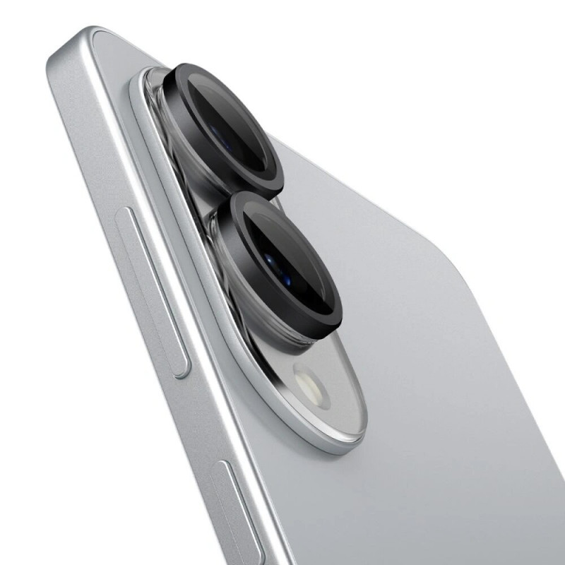 Spigen Optik Pro Glas.tR EZ Fit AGL09413 Kameraschutz für Samsung Galaxy S25 Edge, Schwarz (2 Stk.)