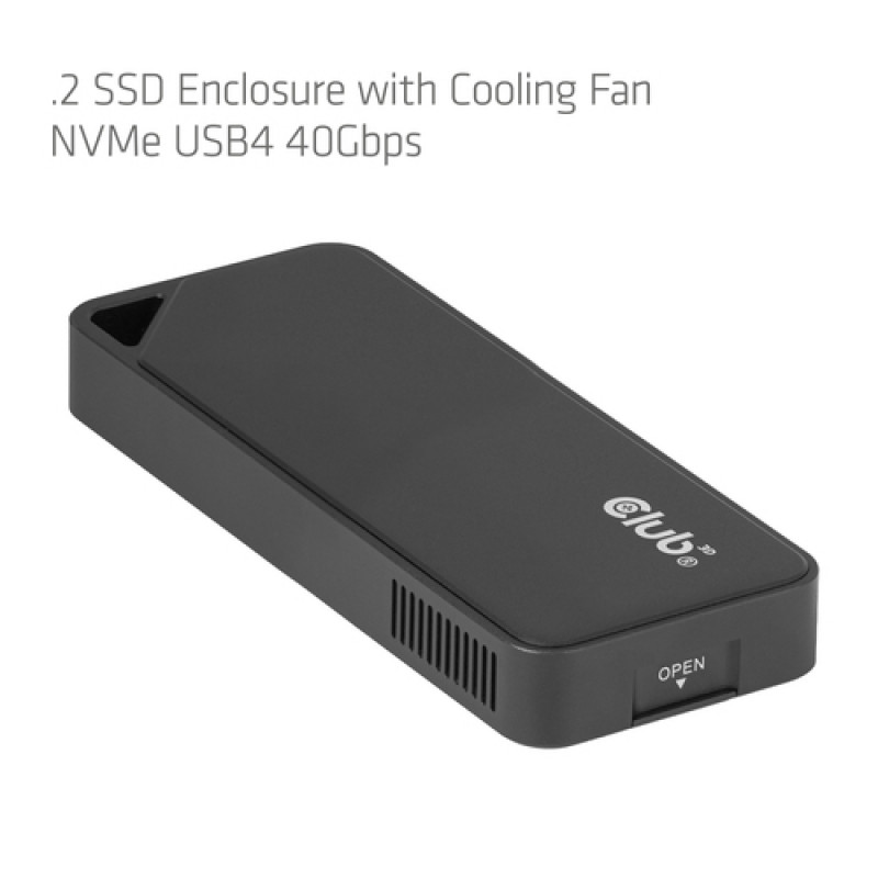 Club3D CAC-2510 M.2 NVMe SSD-Gehäuse mit Lüfter, USB4