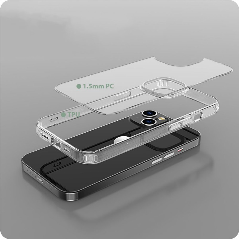 Tech-Protect Flexair Hybrid THP2312 Hülle für Apple iPhone 15, transparent