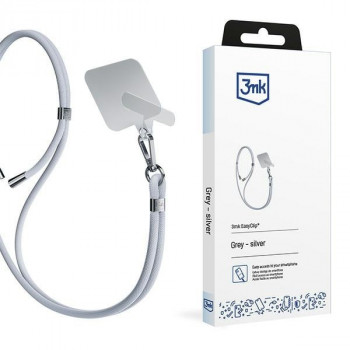3MK EasyClip Handy-Lanyard, Grau / Silber