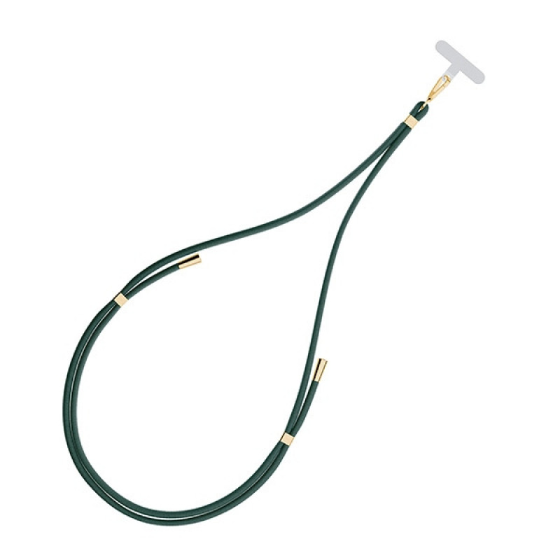 3MK EasyClip Handy-Lanyard, Dark Green / Gold