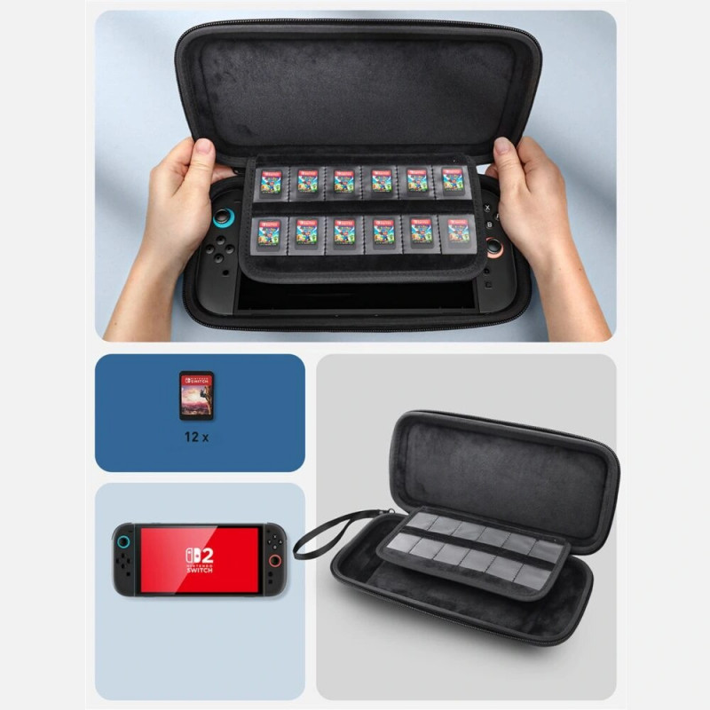 Supcase Tragetasche Mini für Nintendo Switch 2, Schwarz