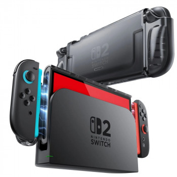 Supcase Crystal Case für Nintendo Switch 2, Frost Black