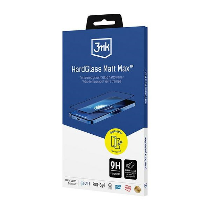 3MK HardGlass Matt Max mattes gehärtetes Glas für Apple iPhone 15 Plus