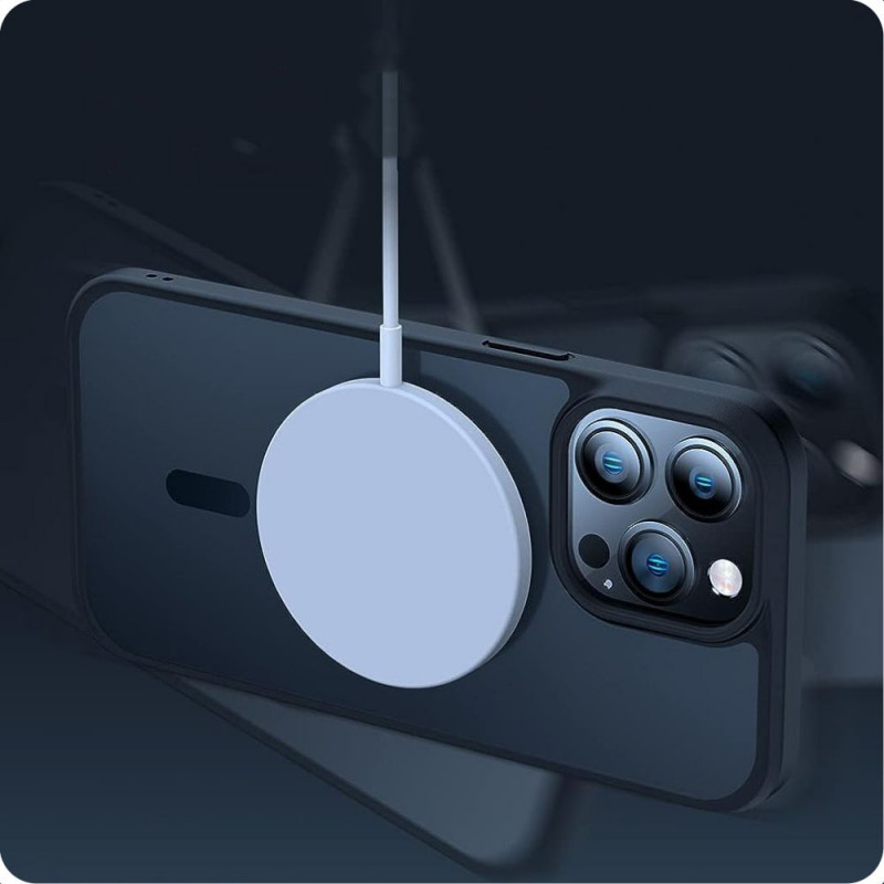 Tech-Protect Magmat MagSafe THP2214 Hülle für Apple iPhone 15, Clear/Black