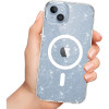 Tech-Protect FlexAir Hybrid MagSafe Hülle für Apple iPhone 15, Glitter Clear