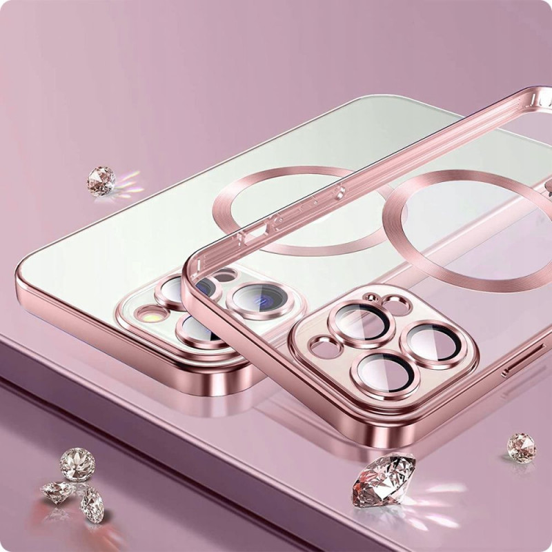 Tech-Protect MagShine MagSafe Hülle für Apple iPhone 13, Rose Gold