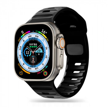 Tech-Protect IconBand Line Armband für Apple Watch 4/5/6/7/8/9/SE/Ultra 44/45/49 mm, Schwarz
