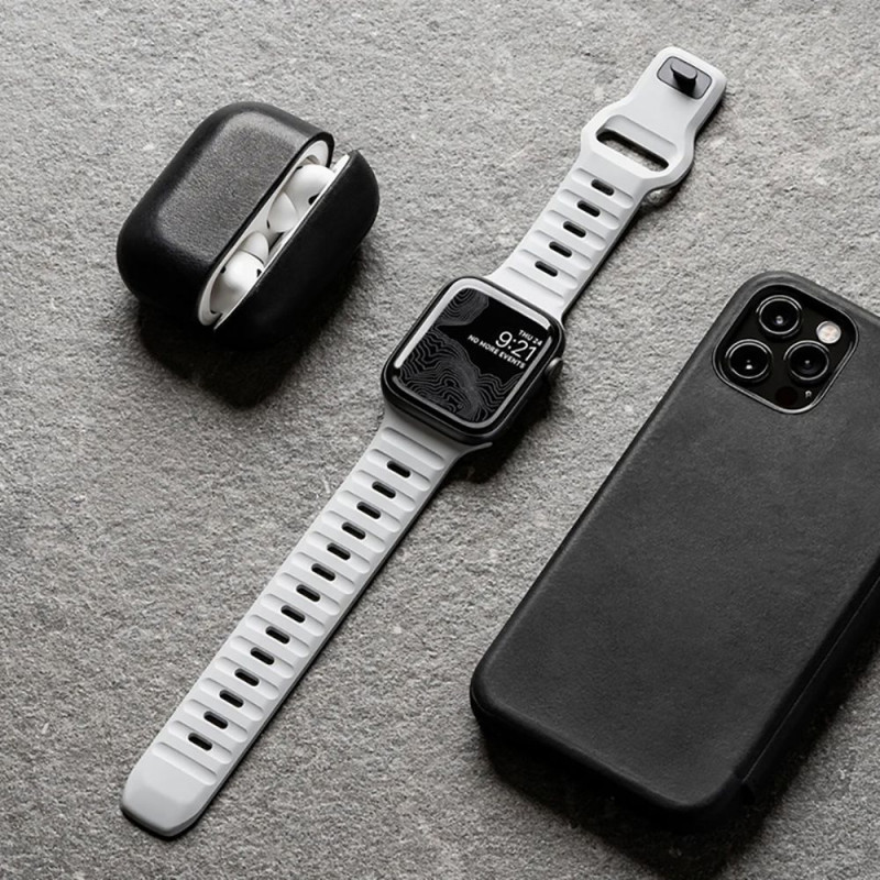Tech-Protect IconBand Line Armband für Apple Watch 4/5/6/7/8/9/SE/Ultra 44/45/49 mm, Schwarz