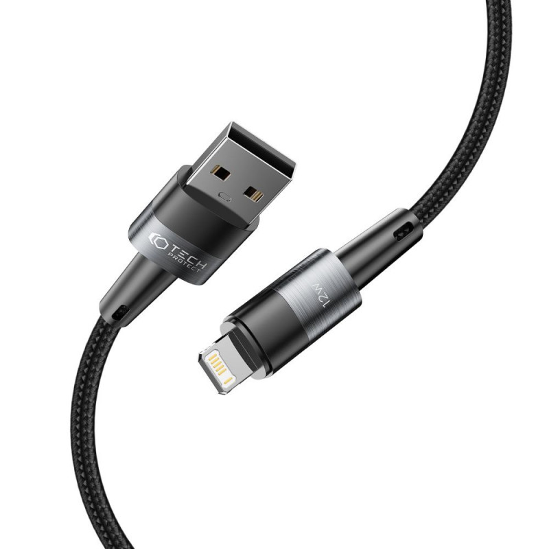 Tech-Protect UltraBoost USB-A/Lightning Kabel 12W 2,4A 100 cm, grau