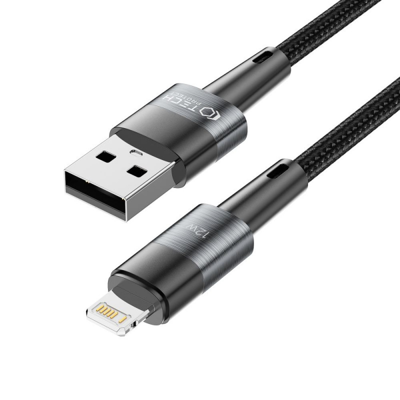Tech-Protect UltraBoost USB-A/Lightning Kabel 12W 2,4A 100 cm, grau