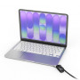Compulocks Ledge Adapter für MacBook Neo MBALDGN01CL, mit Kombinations-Kabelschloss (Corner Lock)