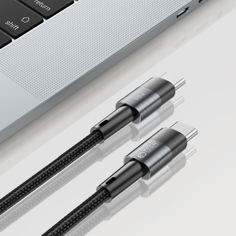 Tech-Protect UltraBoost USB-C/USB-C Kabel PD 60W 3A 200 cm, Grau