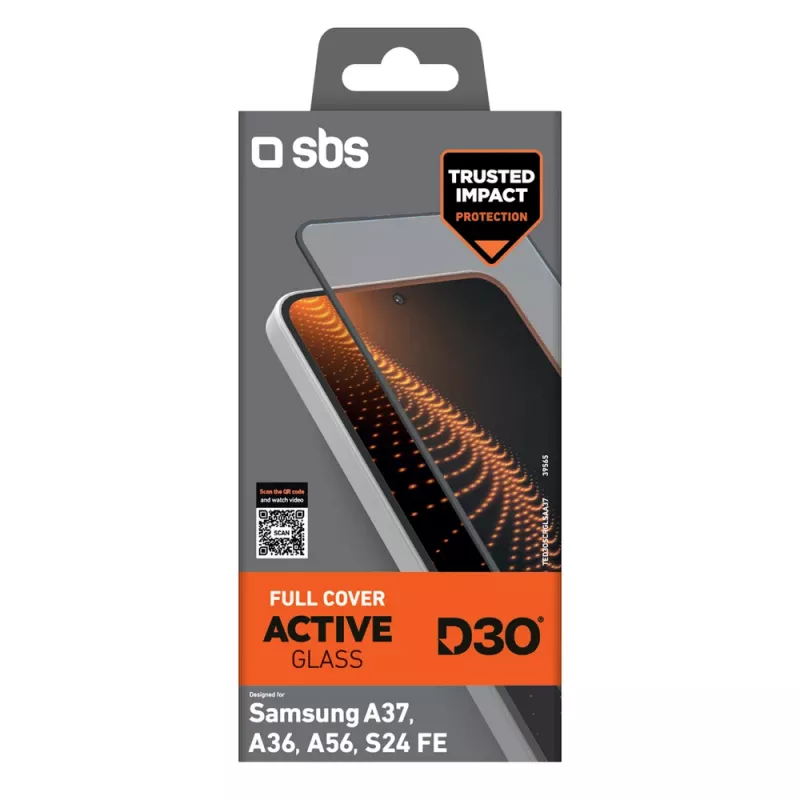SBS D3O gehärtetes Glas für Samsung Galaxy A37 / A36 / A56 / S24 FE (1 Stk.)