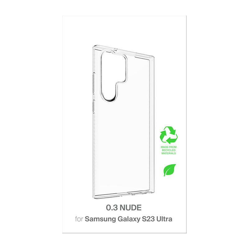 PURO 0.3 Nude Hülle für Samsung Galaxy S23 Ultra, transparent