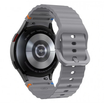 Tech-Protect Silikon-Sportarmband für Samsung Galaxy Watch 4/5/5 Pro/6/7/FE, Crayon Grey