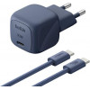 Belkin BoostCharge 30 W USB-C PD Ladegerät mit PPS und 2 m USB-C Kabel (WCA008KQ2MBL-B6)