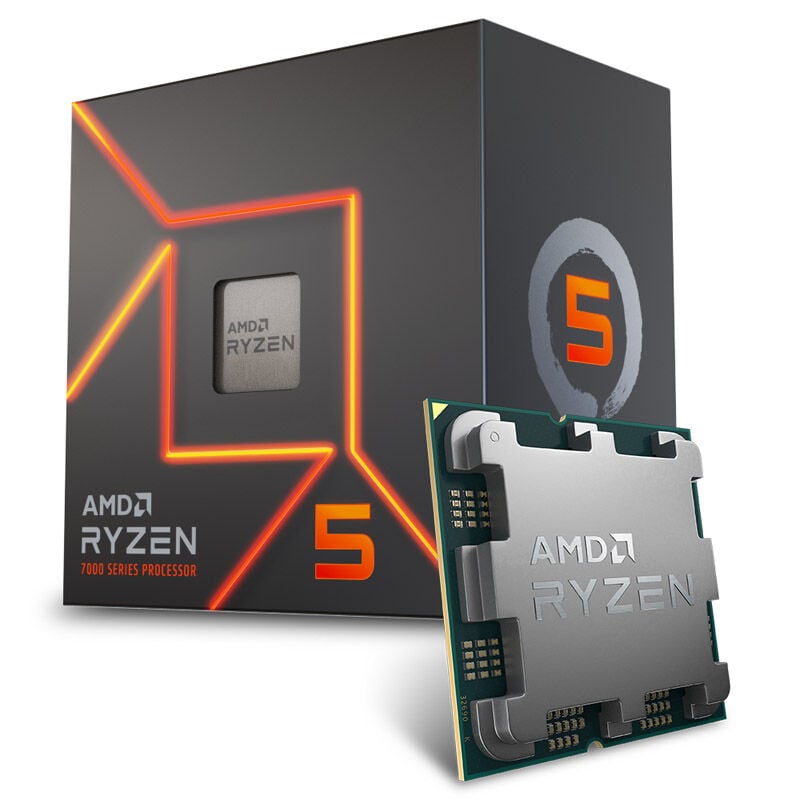 AMD Ryzen 5 7500 Box Prozessor, 5 GHz, Sockel AM5 (100-100002264BOX)