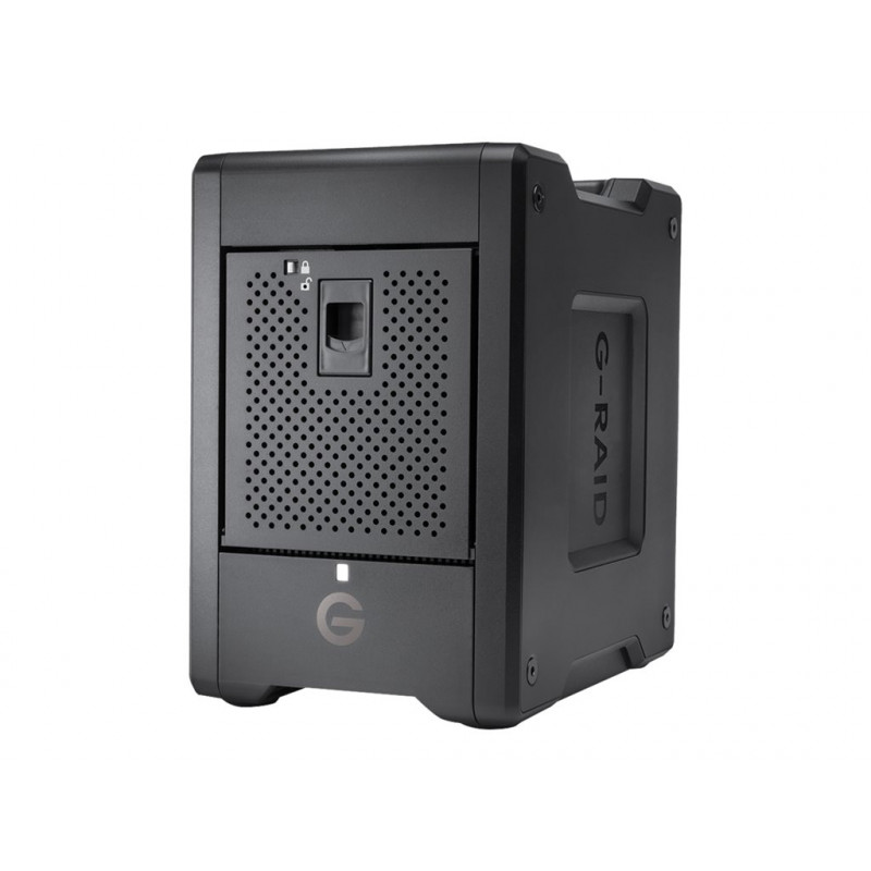 SanDisk Professional G-RAID SHUTTLE 4 Festplatten-Array, 24 TB, 4 Einschübe, HDD 6 TB x 4, Thunderbolt 3, USB 3.2 Gen 2