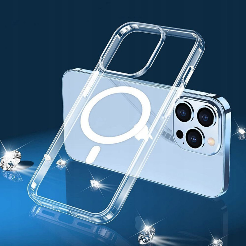 Tech-Protect Flexair Hybrid MagSafe Hülle für Samsung Galaxy S23, Clear
