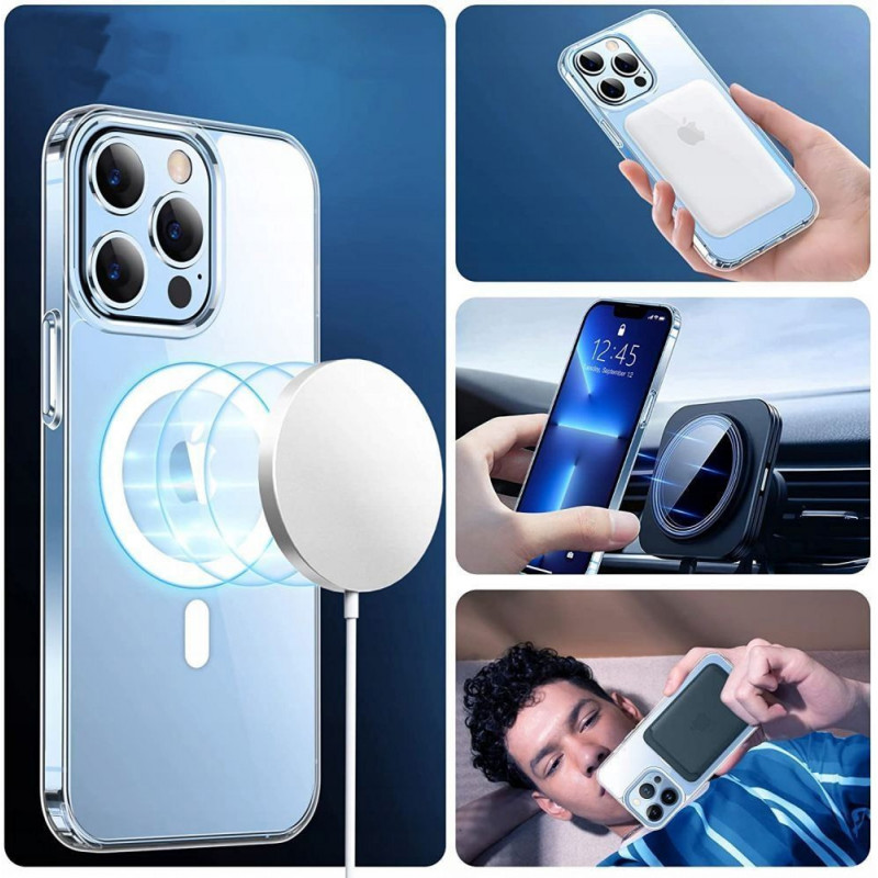 Tech-Protect Flexair Hybrid MagSafe Hülle für Samsung Galaxy S23, Clear