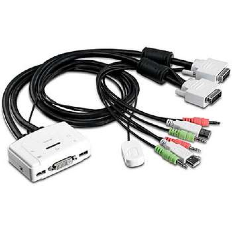 TRENDnet TK-214i KVM-/Audio-Switch, 2 x KVM/Audio