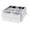 Ergotron StyleView SV43/44 Serie zusätzliche doppelte hohe Montagekomponente (2-Schubladen-Modul), grau/weiß