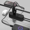 Dudao A27TEU PD 30W GaN-Wandladegerät, USB-A + USB-C, Schwarz