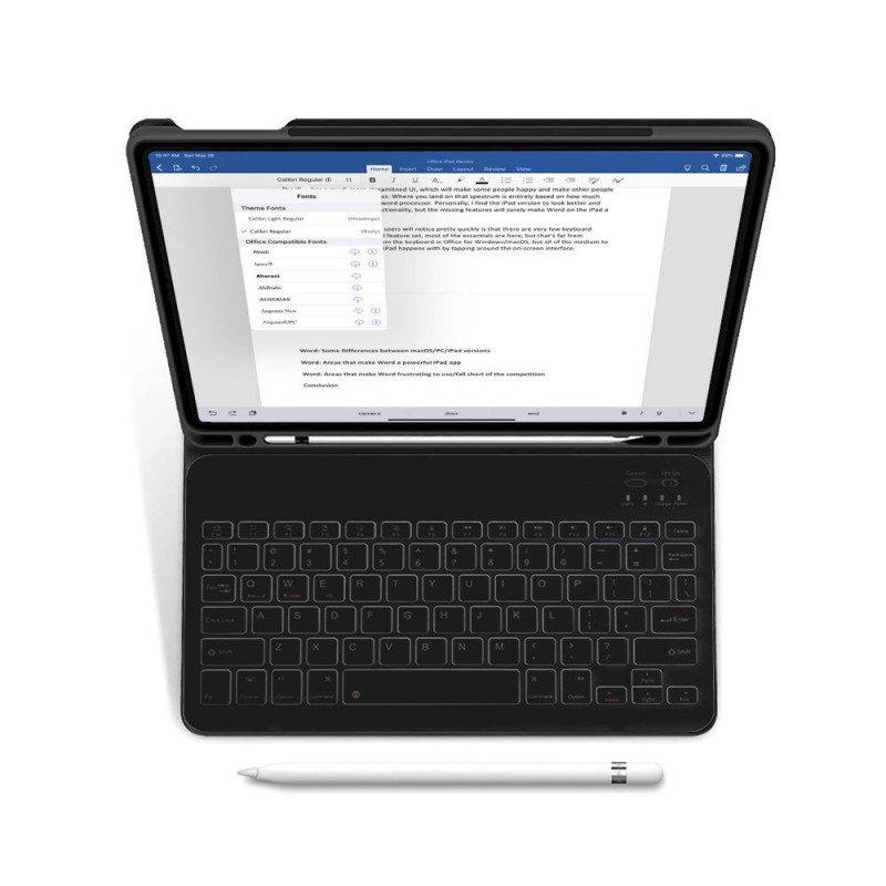 Tech-Protect SC Pen + Keyboard Apple iPad 10.9 (2022) / iPad 11 (2025) Hülle mit Tastatur, Schwarz