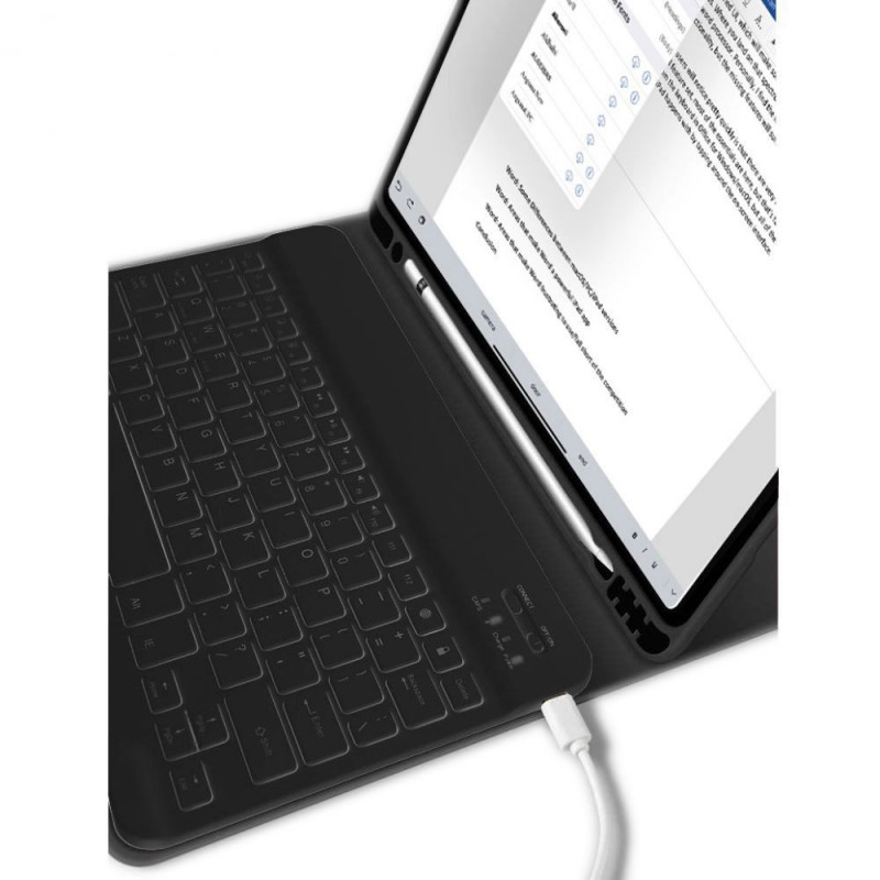 Tech-Protect SC Pen + Keyboard Apple iPad 10.9 (2022) / iPad 11 (2025) Hülle mit Tastatur, Schwarz