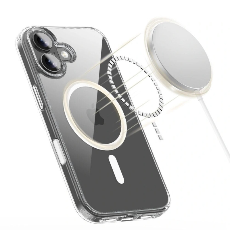 Tech-Protect Flexair Hybrid CC MagSafe Hülle für Apple iPhone 17, transparent