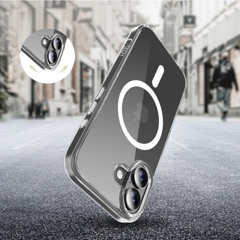 Tech-Protect Flexair Hybrid CC MagSafe Hülle für Apple iPhone 17, transparent