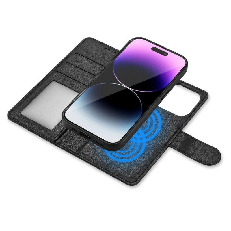 Tech-Protect Wallet MagSafe Hülle für Apple iPhone 15, schwarz (THP2284)