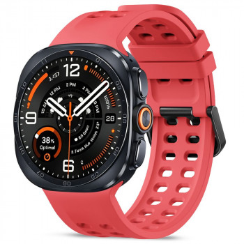 Tech-Protect Silikon-Air-Armband für Samsung Galaxy Watch Ultra 1 / 2 (2024-2026) 47 mm, Crimson Red