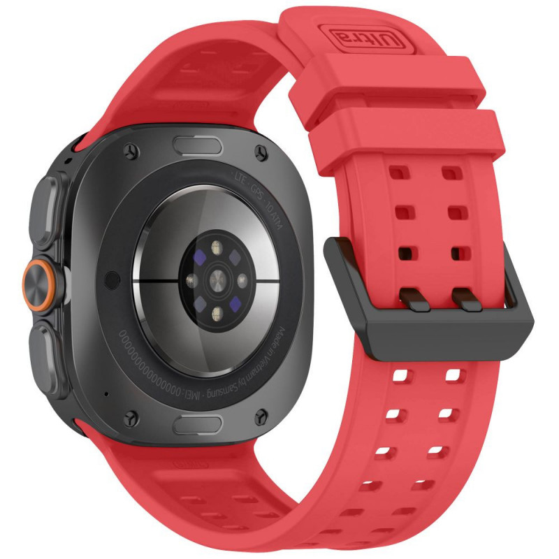 Tech-Protect Silikon-Air-Armband für Samsung Galaxy Watch Ultra 1 / 2 (2024-2026) 47 mm, Crimson Red